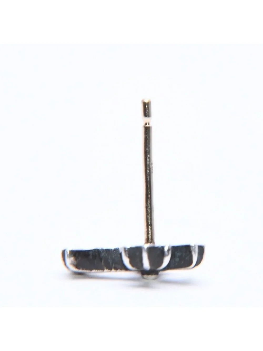 Chrome Hearts Single Earrings CH Crossfat Stud Silver 925 Sterling